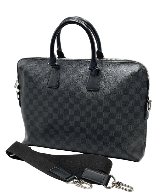 Louis Vuitton  Porte-Documents Jour Bag Damier Graphite Business Bag (Like new) 6RXD7XY