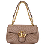 Load image into Gallery viewer, Gucci GG Marmont Flap Bag Matelasse Leather Medium Shoulder Bag (Pre-owned) 7JM9V63
