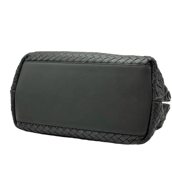 Bottega Veneta Intrecciato Medium Accordion Tote Pacific Dark Grey (Pre-owned) XBVDKK2