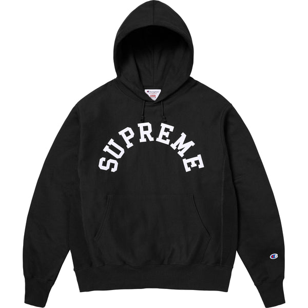 Supreme Champion Hooded Sweatshirt (SS25) Black