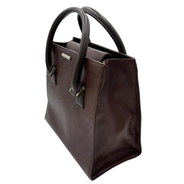 Burberry Brown Leather Tote Bag (preowned)