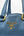 Prada Blue Vitello Daino Leather Large Shopping Tote Bag (Pre-owned) H44RRJ2