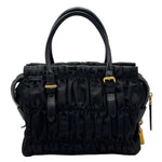 Load image into Gallery viewer, Prada Nylon Gaufre Black Handbag Black (Pre-owned) 47BG9W8
