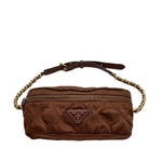 Load image into Gallery viewer, Prada Brown Nylon Small Shoulder Bag (Pre-owned)
