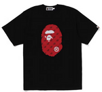 Load image into Gallery viewer, BAPE Cloud Head Monogram Big Ape Head Tee Black
