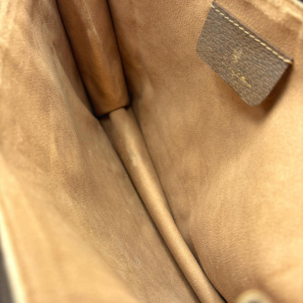 Gucci Ophidia Brown Canvas Clutch Bag Vintage (Pre-owned) MXJR6TW