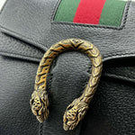Load image into Gallery viewer, Gucci Dionysus Shoulder Bag Leather/Web Mini Black (Pre-owned) 442VCBJ
