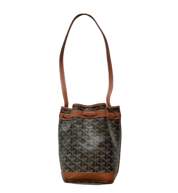 Goyard Goyardine Petit Flot PM Bucket Bag (Like new) BTK6QW2