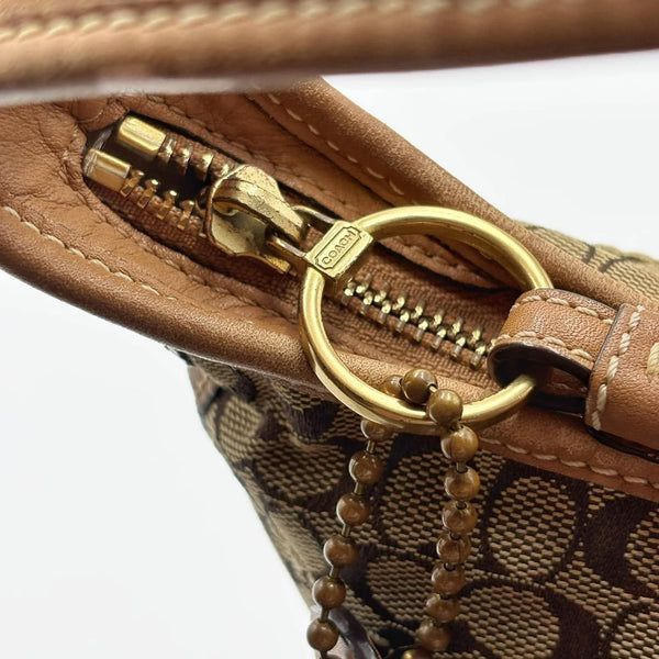 Coach Signature sufflette leather handbag