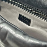 Load image into Gallery viewer, Prada Black Nappa Bomber Leather Flap Bag (Like new) YMJX29G
