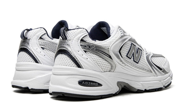 New Balance 530 White Silver Navy