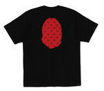 Load image into Gallery viewer, BAPE Cloud Head Monogram Big Ape Head Tee Black
