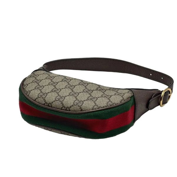 Gucci Beige/Ebony GG Supreme Canvas Ophidia Mini Shoulder Bag (Like new) D3B29YQ