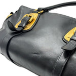 Load image into Gallery viewer, Prada Black Soft Calf Leather Satchel Bag W/ Long Strap (Pre-owned) RBCTQTV
