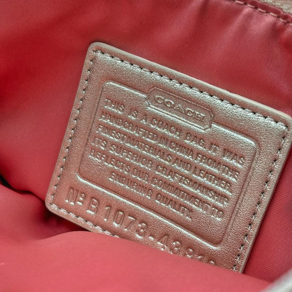 Coach Signature Crossbody Gold, Metallic Bag (Pre-owned)