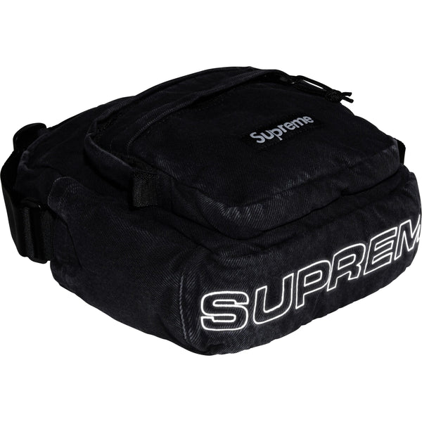 Supreme Denim Shoulder Bag Black