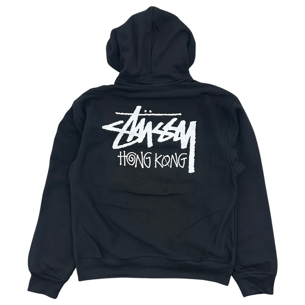 Stussy Hong Kong Zip  Hoodie Black