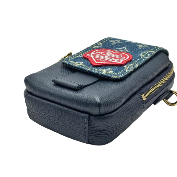 Louis Vuitton x Nigo Flap Double Phone Pouch Monogram Blue (Like new) Y4DMR8C