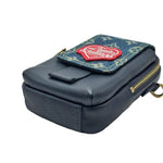 Load image into Gallery viewer, Louis Vuitton x Nigo Flap Double Phone Pouch Monogram Blue (Like new) Y4DMR8C
