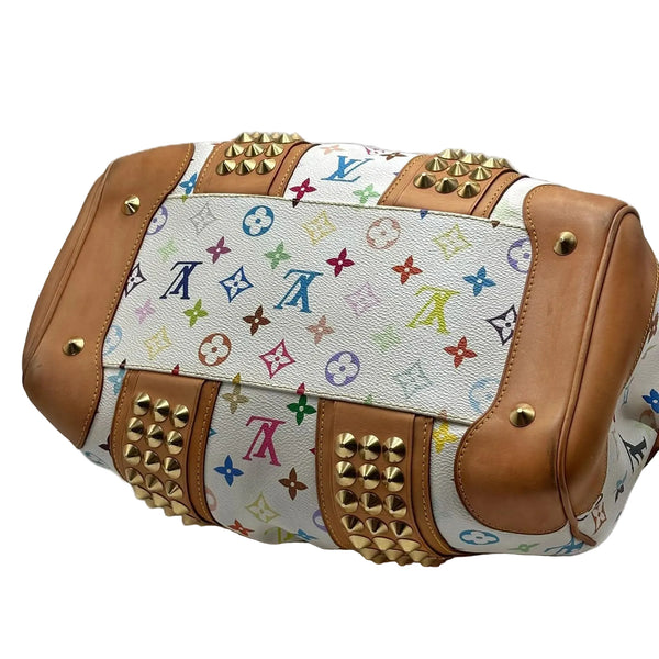 Louis Vuitton White Monogram "Murakami" Multicolore Courtney MM Bag (Pre-owned) CMVB4VW