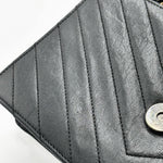 Load image into Gallery viewer, Saint Laurent Black Matelassé Leather Betty Shoulder Bag Black (Pre-owned) 96MHRH8
