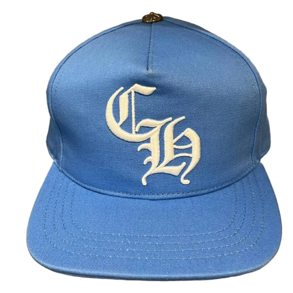Chrome Hearts CH Silver Button Hat Light Blue