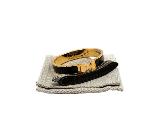 Hermes Clic Clac Bracelet Yellow Gold Plated (Like new)