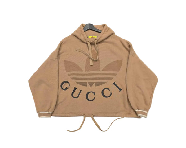 Gucci x Adidas Cotton Jersey Sweatshirt Dark Beige (Like new)