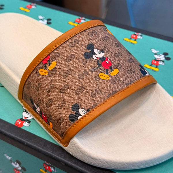 Gucci x Disney GG Mickey Slides Beige (Pre-owned)