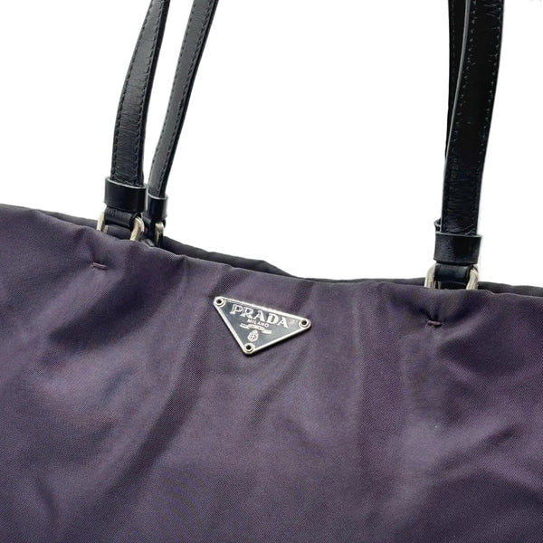 Prada Tessuto Nylon Shoulder Bag Purple (Pre-owned) QYK7W2D