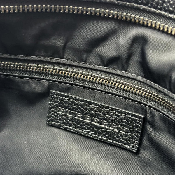 Burberry Nylon Leather Tote Shoulder Bag Dark Purple Black (Pre-owned) TVXC2RQ