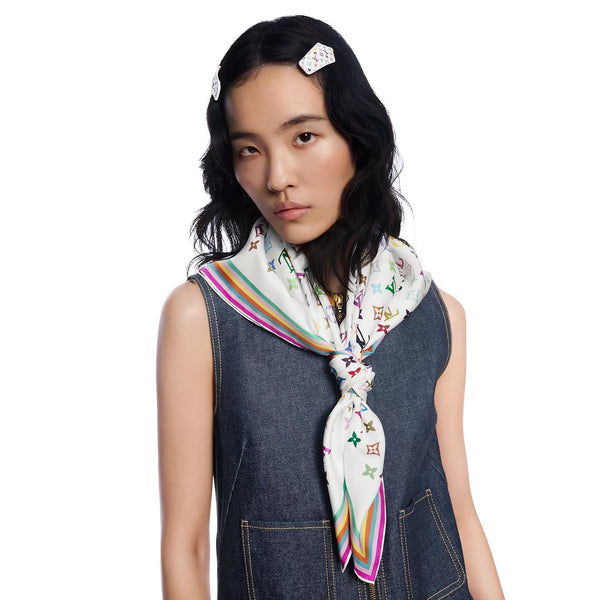 Louis Vuitton x Takashi Murakami Monogram Multicolor Square 90 White (Framed)