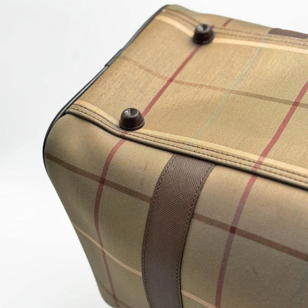 Burberry 20th Century Vintage Check Canvas Boston Bag (Pre-owned)