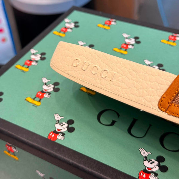 Gucci x Disney GG Mickey Slides Beige (Pre-owned)