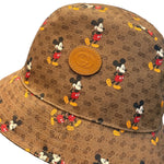 Load image into Gallery viewer, Gucci x Disney Mini Vintage GG Supreme Monogram Mickey Mouse Bucket Hat M Ebony (Like new)
