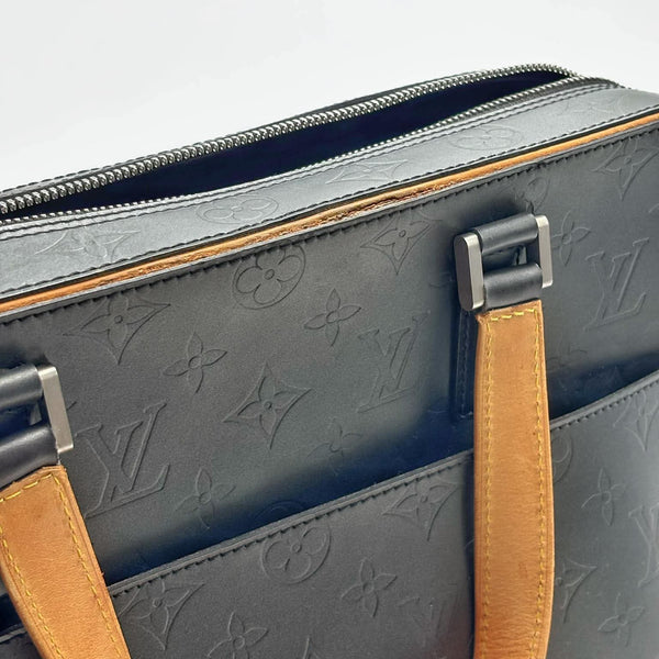 Louis Vuitton Black Monogram Mat Malden Tote Bag (Pre-owned) 9VYQCJX
