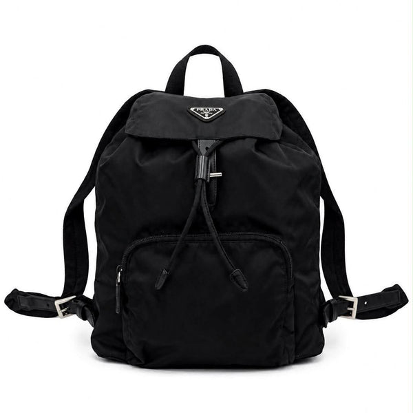 Prada Black Vela Nylon Backpack Bag (Pre-owned) MG9JJH2