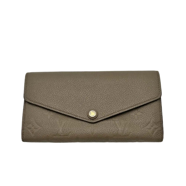Louis Vuitton Turtledove Monogram Empreinte Leather Sarah Wallet (Pre-owned)