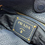 Load image into Gallery viewer, Prada Blue Vitello Daino Grained Leather (Pre-owned) DRYC27Q
