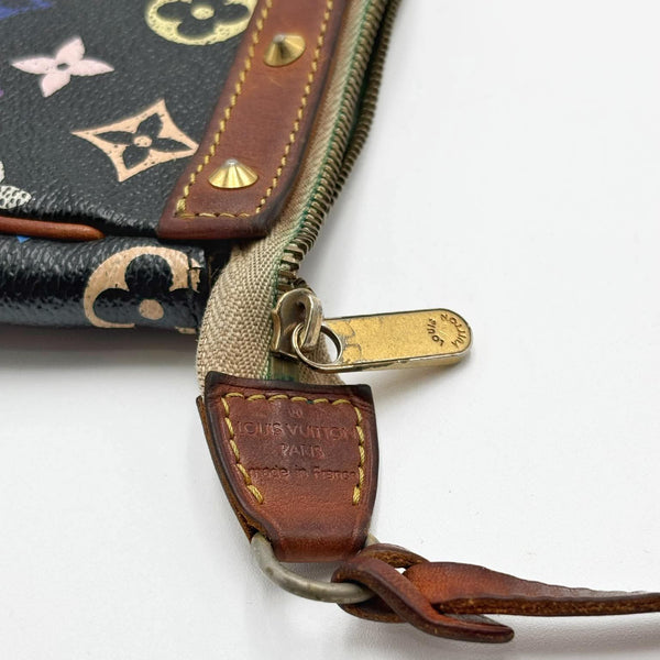 Louis Vuitton x Takashi Murakami Multicolor Monogram Pochette Bag (Pre-owned) 8TKRRGY