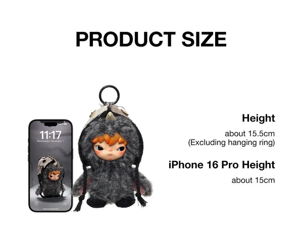 Popmart Hirono Mist-Walker Series Plush Doll Pendant Blind box (Sold per piece)