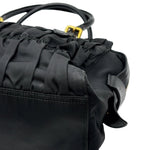 Load image into Gallery viewer, Prada Nylon Gaufre Black Handbag Black (Pre-owned) 47BG9W8

