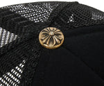 Load image into Gallery viewer, Chrome Hearts St. Barths Exclusive Cemetery Cross Trucker Hat 'Black/Orange'
