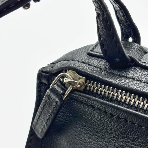 Givenchy Pandora Bag in Black Goat Skin Leather & Silver Hardware (Pre-owned) 34YMCB8