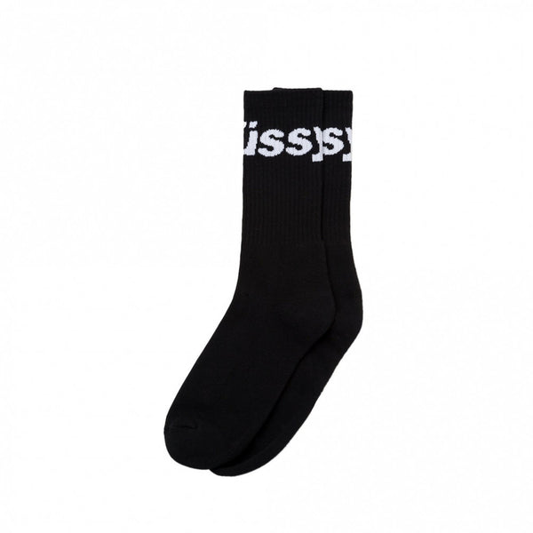 Stussy Jacquard Logo Socks - Black