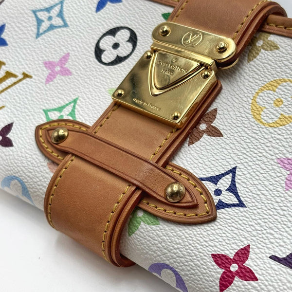 Louis Vuitton White Monogram "Murakami"  Multicolore Shirley Bag (Like new) Q9KD2C8