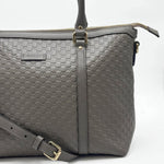 Load image into Gallery viewer, Gucci Grey Micro Guccissima Leather Convertible Satchel Bag (Like new) 68HK49C
