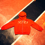 Load image into Gallery viewer, SONO Classic Red Double Zip Hoodie
