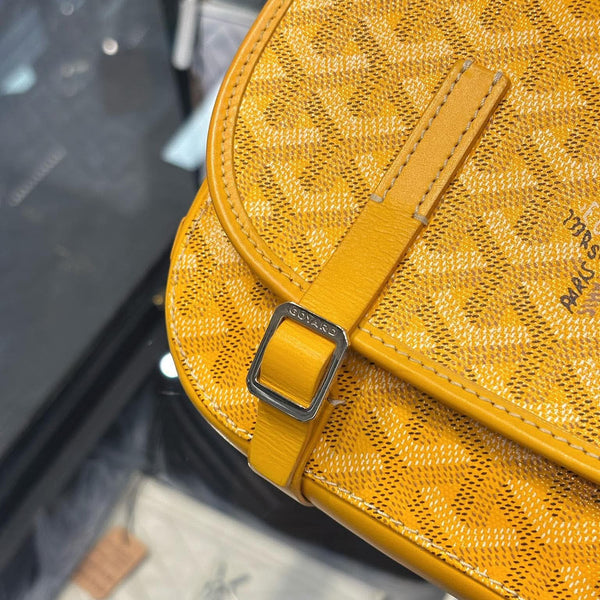 Goyard Goyardine Belvedere PM Shoulder Bag Yellow (Pre-Owned)