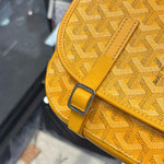 Load image into Gallery viewer, Goyard Goyardine Belvedere PM Shoulder Bag Yellow (Pre-Owned)
